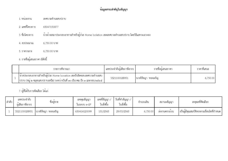 ประกาศเทศบาลตําบลสบปราบ วันที่ ๔ เดือน เมษายน พ.ศ. ๒๕๖๕ ... Image 5