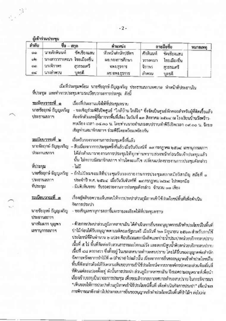 สำเนารายงานการประชุมสภาเทศบาลตำบลสบปราบ สมัยสามัญ สมัยที่ 3 ... Image 3