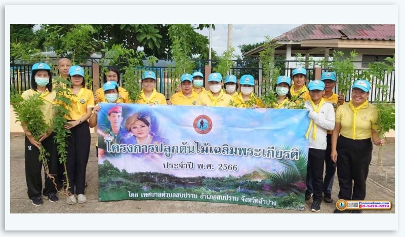 โครงการปลูกต้นไม้เฉลิมพระเกียรติ ประจำปี 2566 Image 1