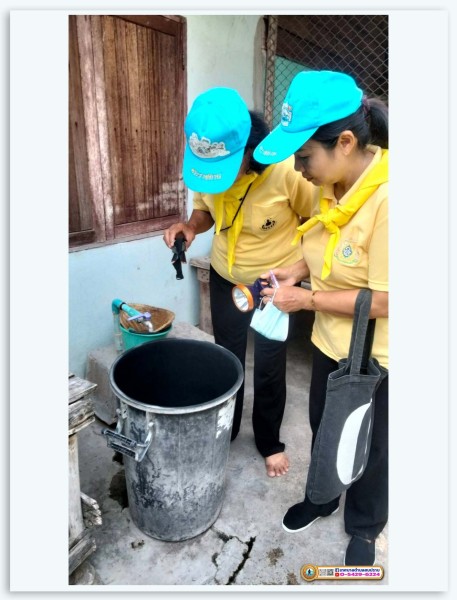 ออกสำรวจและทำลายแหล่งเพาะพันธุ์ลูกน้ำยุงลาย ประจำปี 2566 Image 2